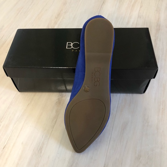Blue BCBGeneration Suede Flats - Picture 4 of 4